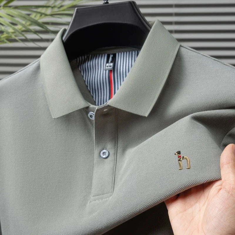 Pure Cotton Embroidered Men’s Polo Shirt