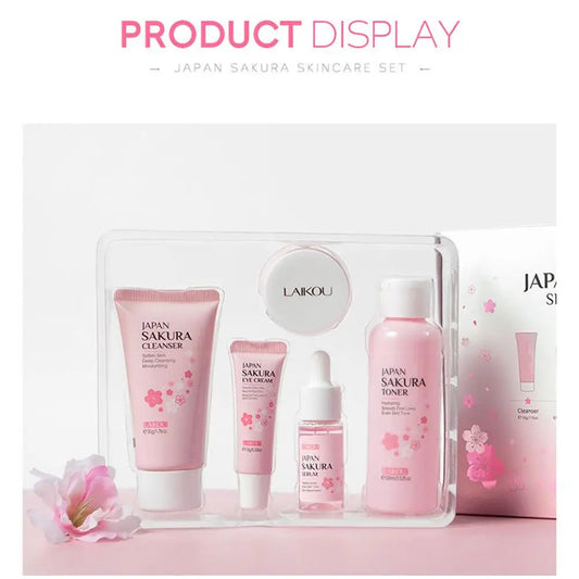 5/3PCS Sakura Facial Care Set Gift Box