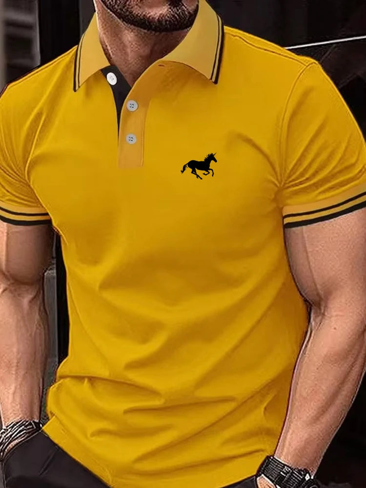 Men’s Classic Short Sleeve Polo Shirt – Breathable Casual Summer Top