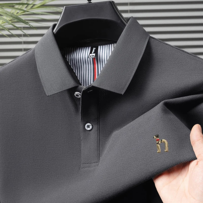 Pure Cotton Embroidered Men’s Polo Shirt
