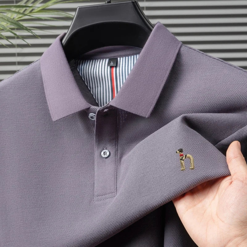 Pure Cotton Embroidered Men’s Polo Shirt