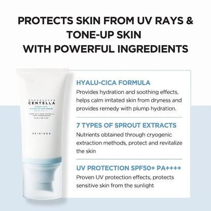 Water-Based Korean Sunscreen with Centella & Hyaluronic