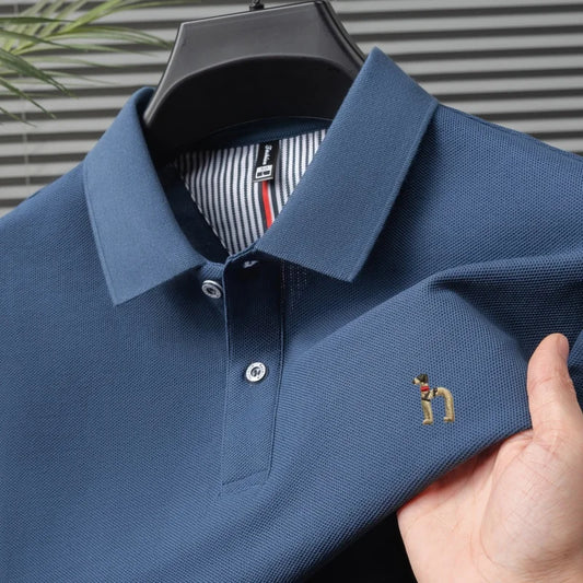 Pure Cotton Embroidered Men’s Polo Shirt