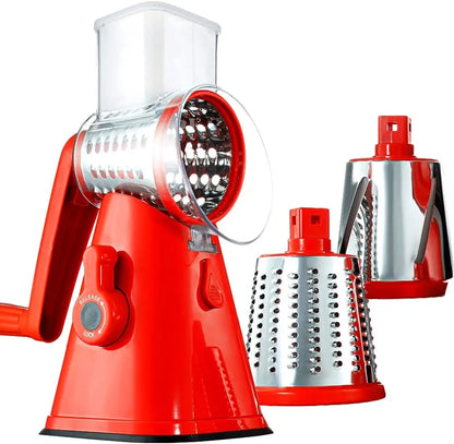 Vegetable Slicer and Cheese Grinder with Handle