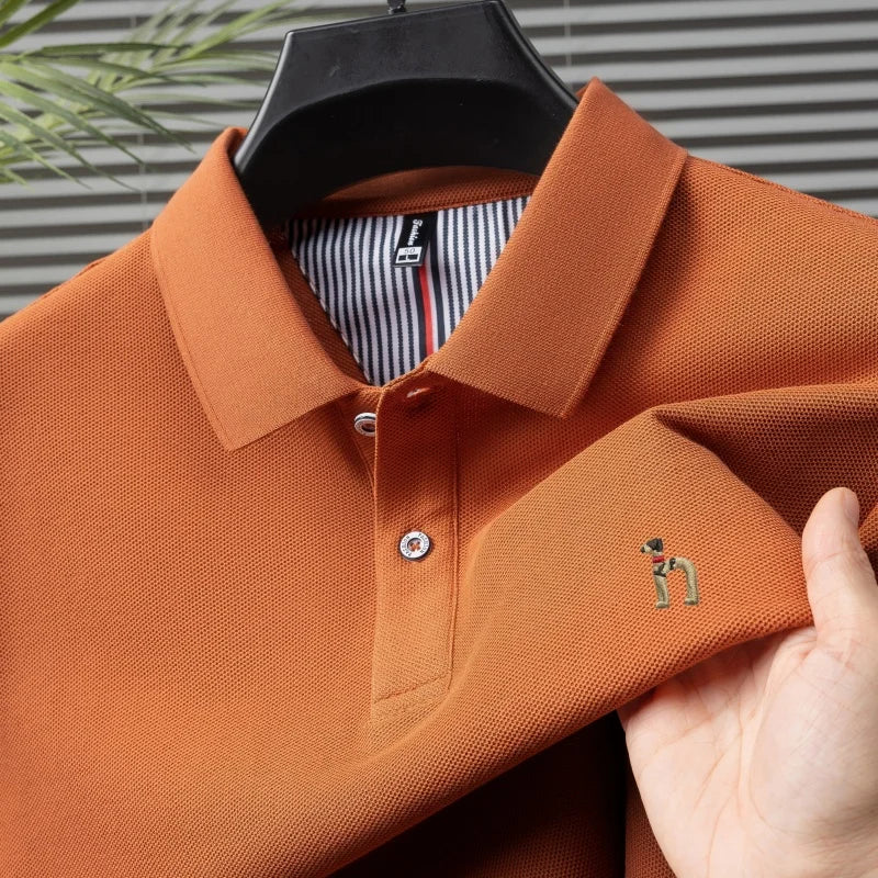 Pure Cotton Embroidered Men’s Polo Shirt