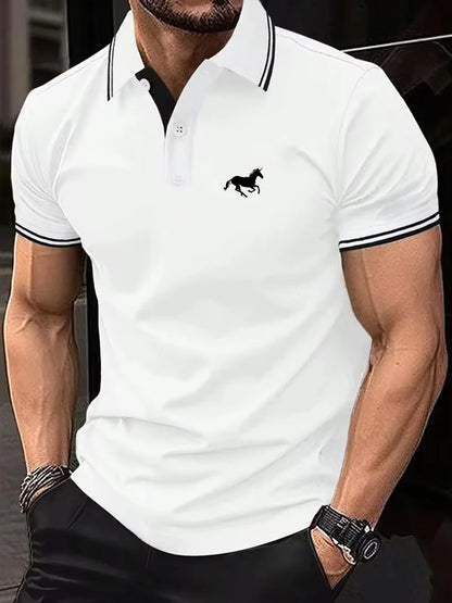 Men’s Classic Short Sleeve Polo Shirt – Breathable Casual Summer Top