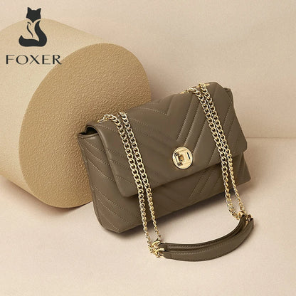 FOXER Luxury Women’s Leather Shoulder & Crossbody Bags