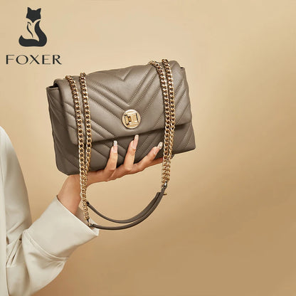 FOXER Luxury Women’s Leather Shoulder & Crossbody Bags