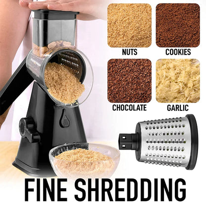 Vegetable Slicer and Cheese Grinder with Handle