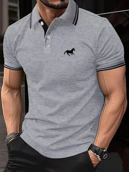 Men’s Classic Short Sleeve Polo Shirt – Breathable Casual Summer Top