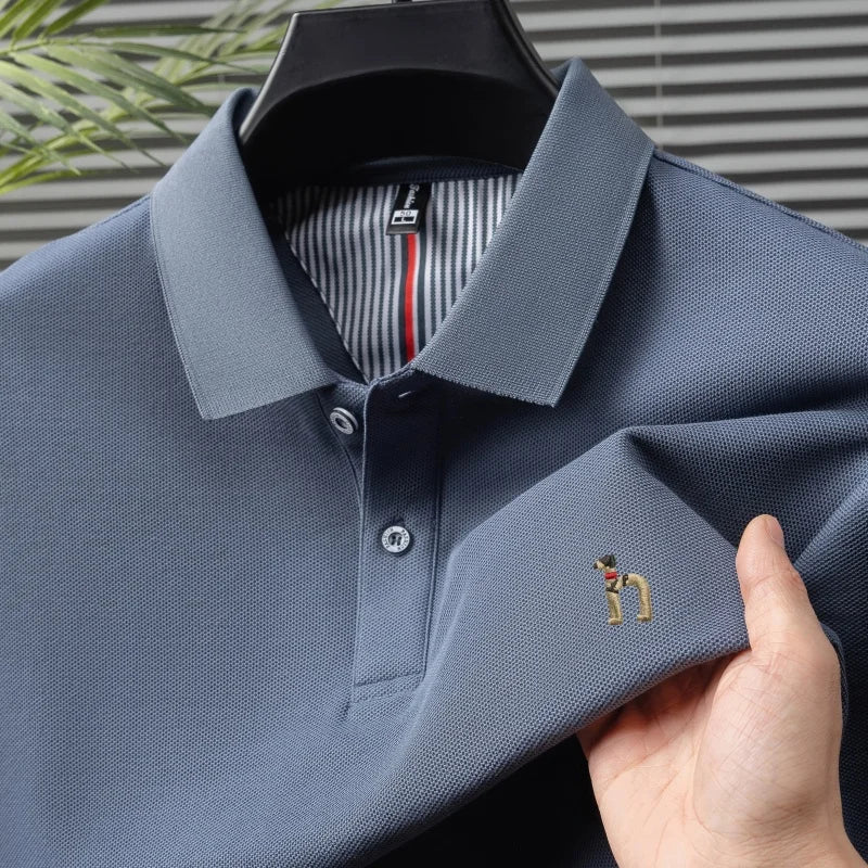 Pure Cotton Embroidered Men’s Polo Shirt
