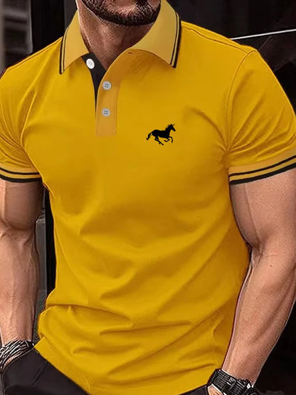Men’s Classic Short Sleeve Polo Shirt – Breathable Casual Summer Top