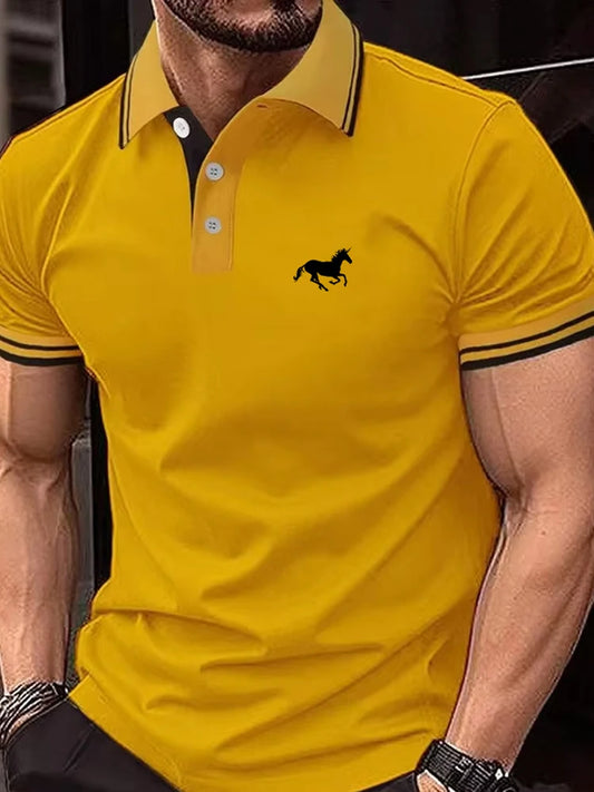Men’s Classic Short Sleeve Polo Shirt – Breathable Casual Summer Top