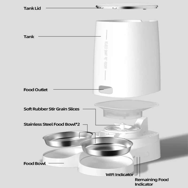 "WiFi Smart Automatic Cat Feeder with Timer