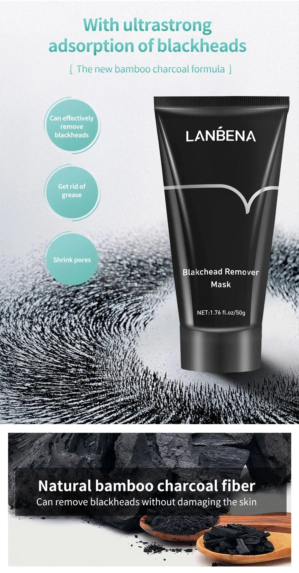 LANBENA Blackhead Removal Mask for Pore Cleansing
