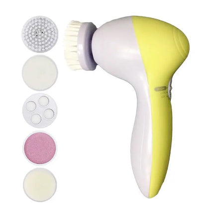 5-in-1 Electric Face Cleansing Brush Massager