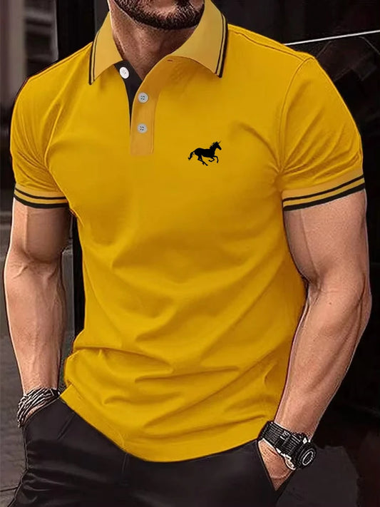 Men’s Classic Short Sleeve Polo Shirt – Breathable Casual Summer Top