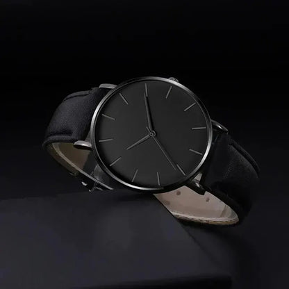 Men’s 5‑Pack Luxury Leather Quartz Sports Watches – Business Casual, Chronograph, Waterproof