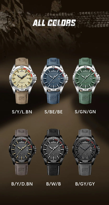 NAVIFORCE Men’s Military Sport Quartz Watch – Waterproof Leather Strap, Business Calendar Wristwatch Relogio Masculino