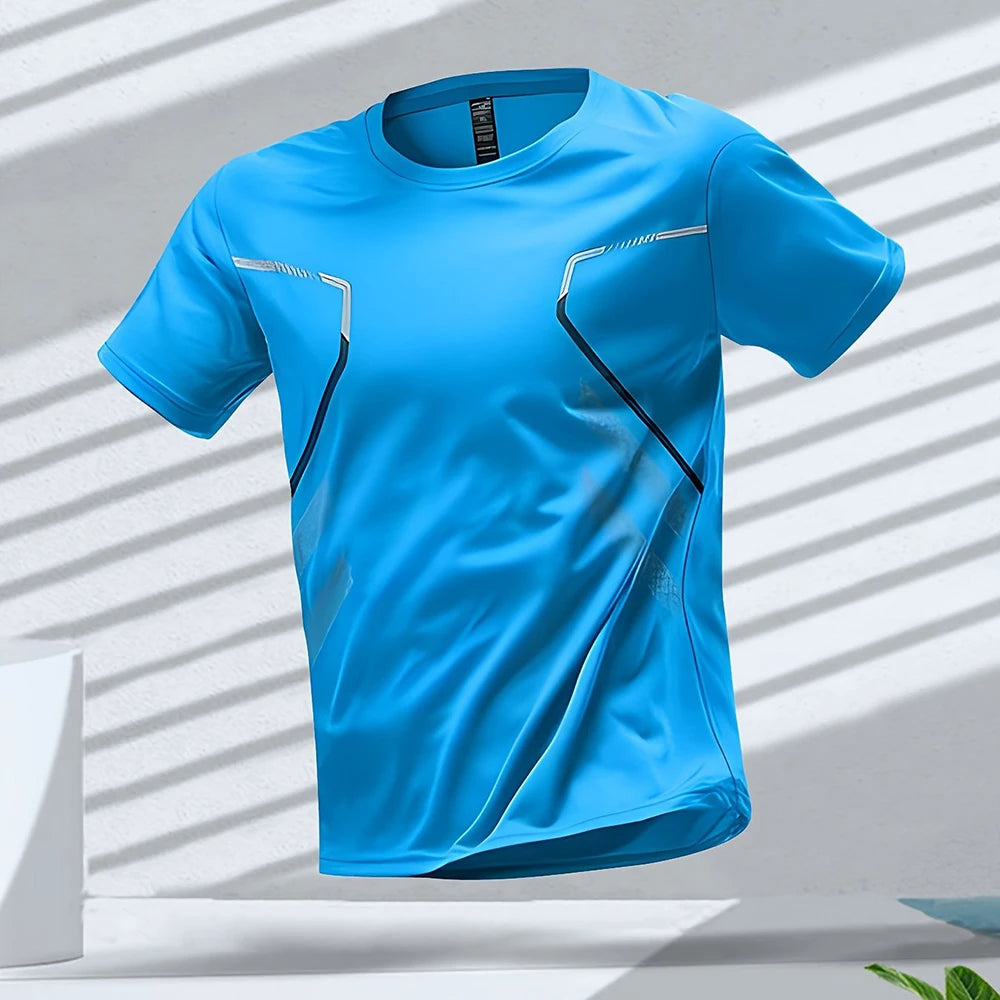 Breathable Short Sleeve Running T-Shirt for Men