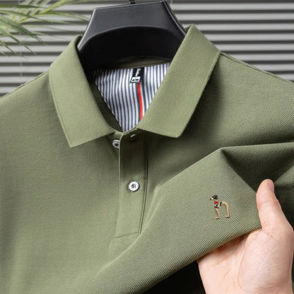 Pure Cotton Embroidered Men’s Polo Shirt