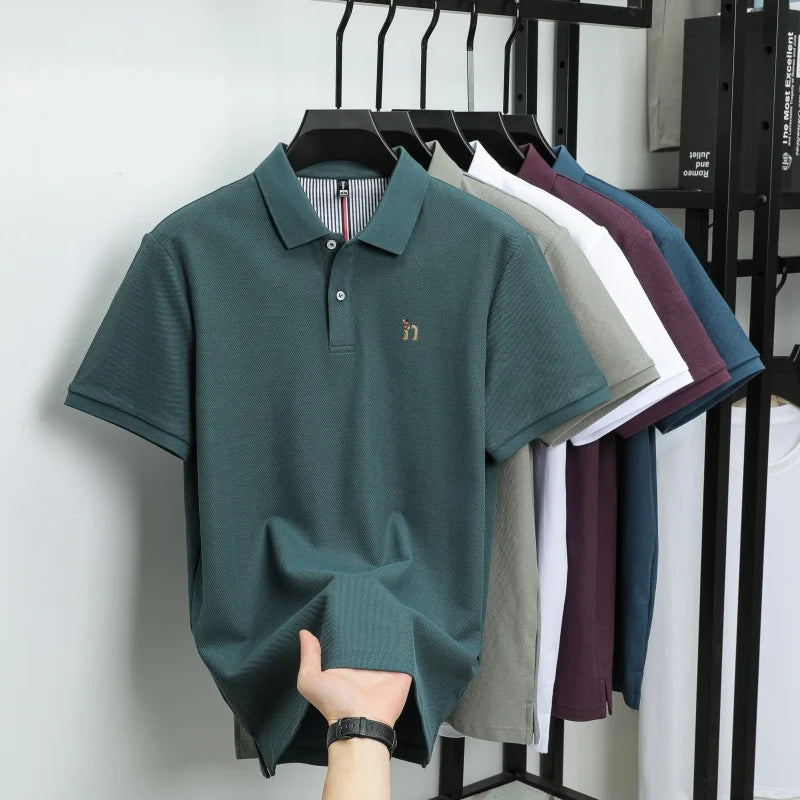 Pure Cotton Embroidered Men’s Polo Shirt