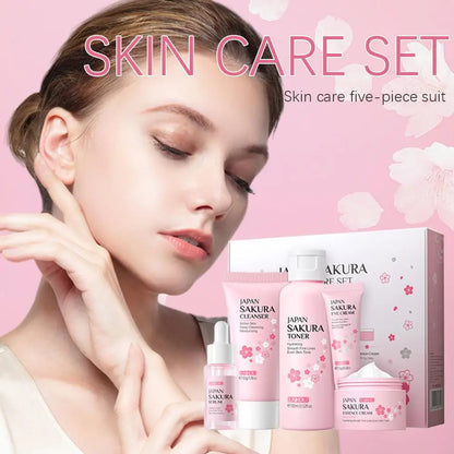 5/3PCS Sakura Facial Care Set Gift Box