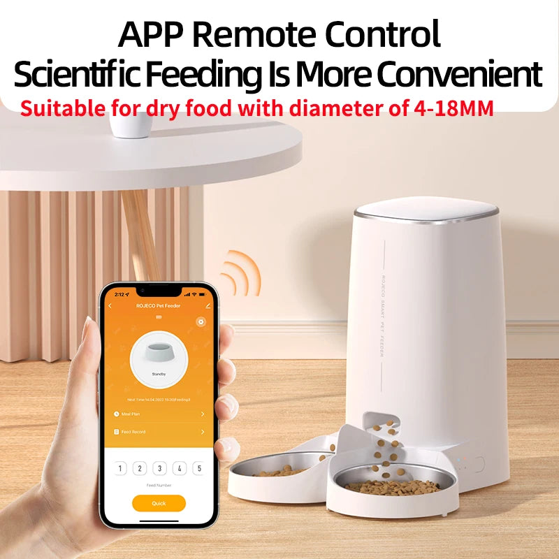 "WiFi Smart Automatic Cat Feeder with Timer