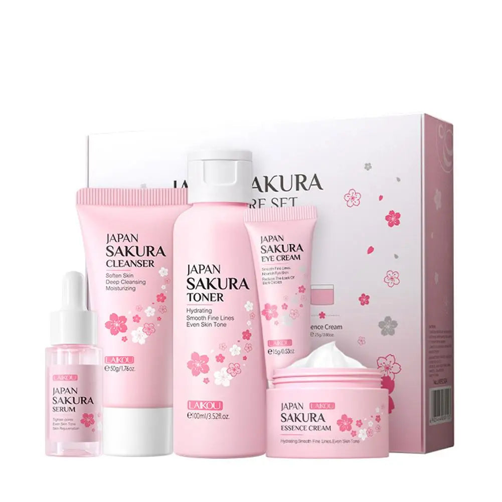 5/3PCS Sakura Facial Care Set Gift Box