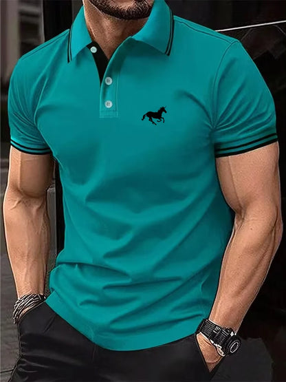 Men’s Classic Short Sleeve Polo Shirt – Breathable Casual Summer Top