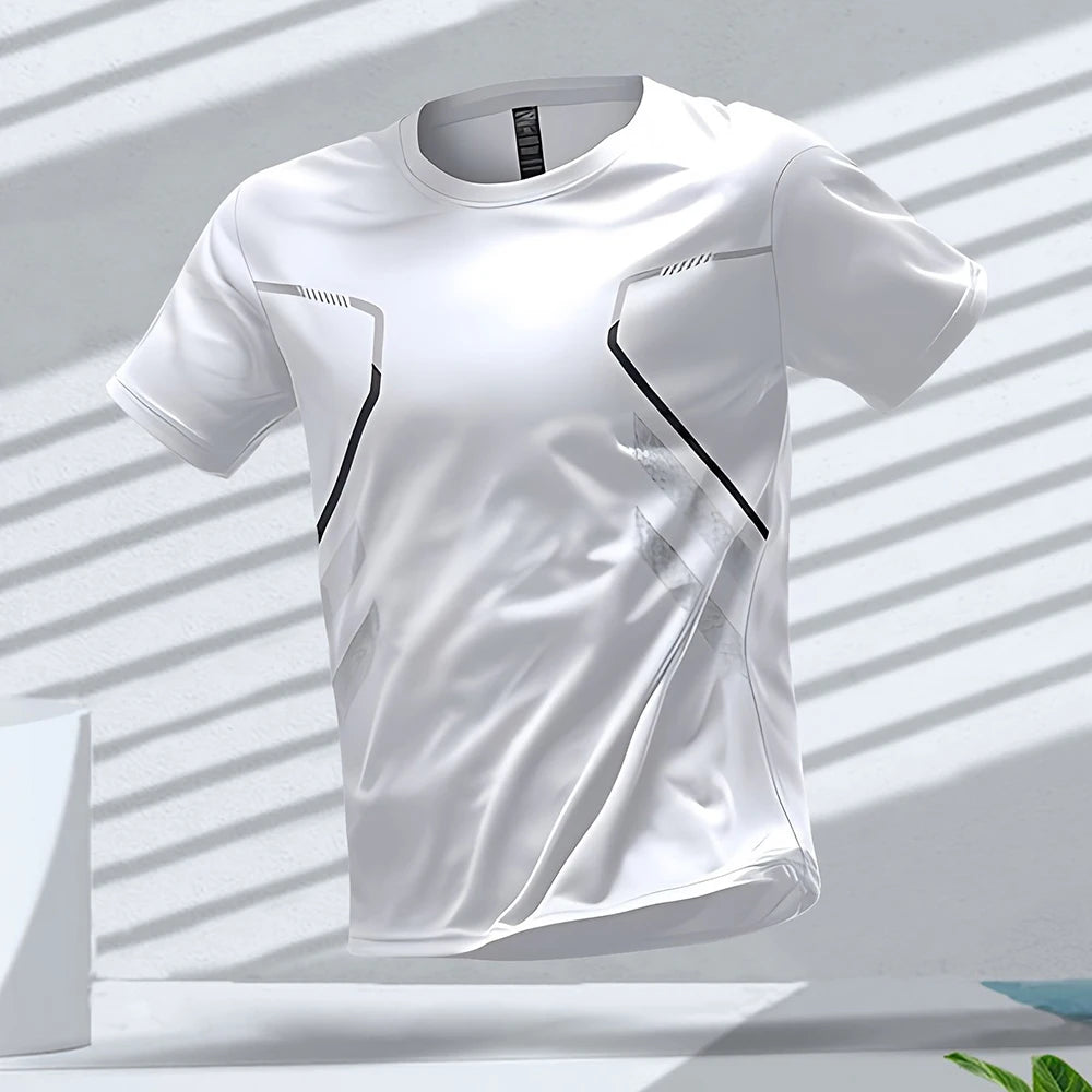 Breathable Short Sleeve Running T-Shirt for Men