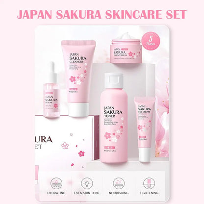 5/3PCS Sakura Facial Care Set Gift Box