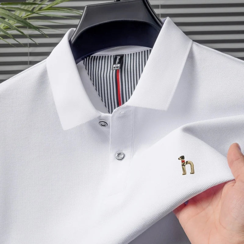 Pure Cotton Embroidered Men’s Polo Shirt